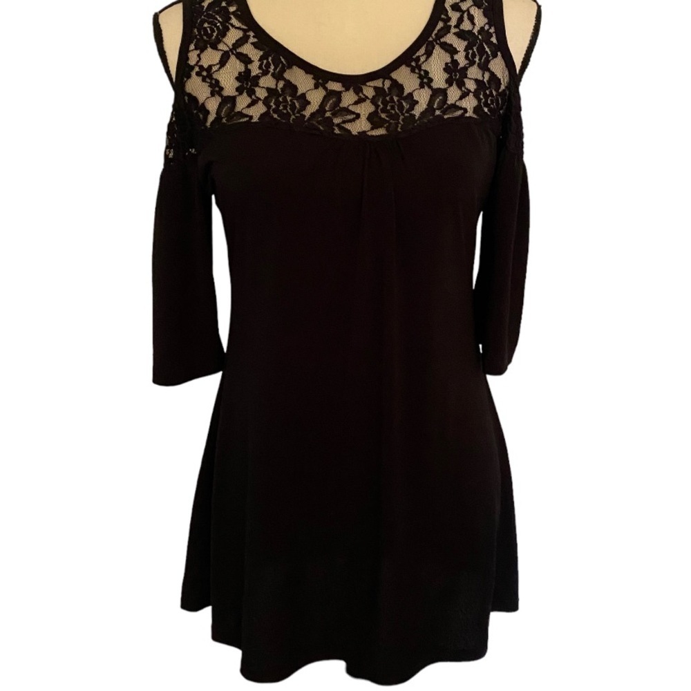 Bellini size S gold shoulder top